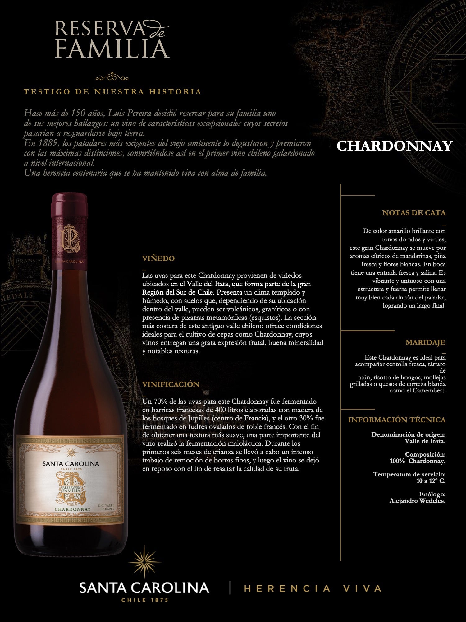 RESERVA DE FAMILIA CHARDONNAY