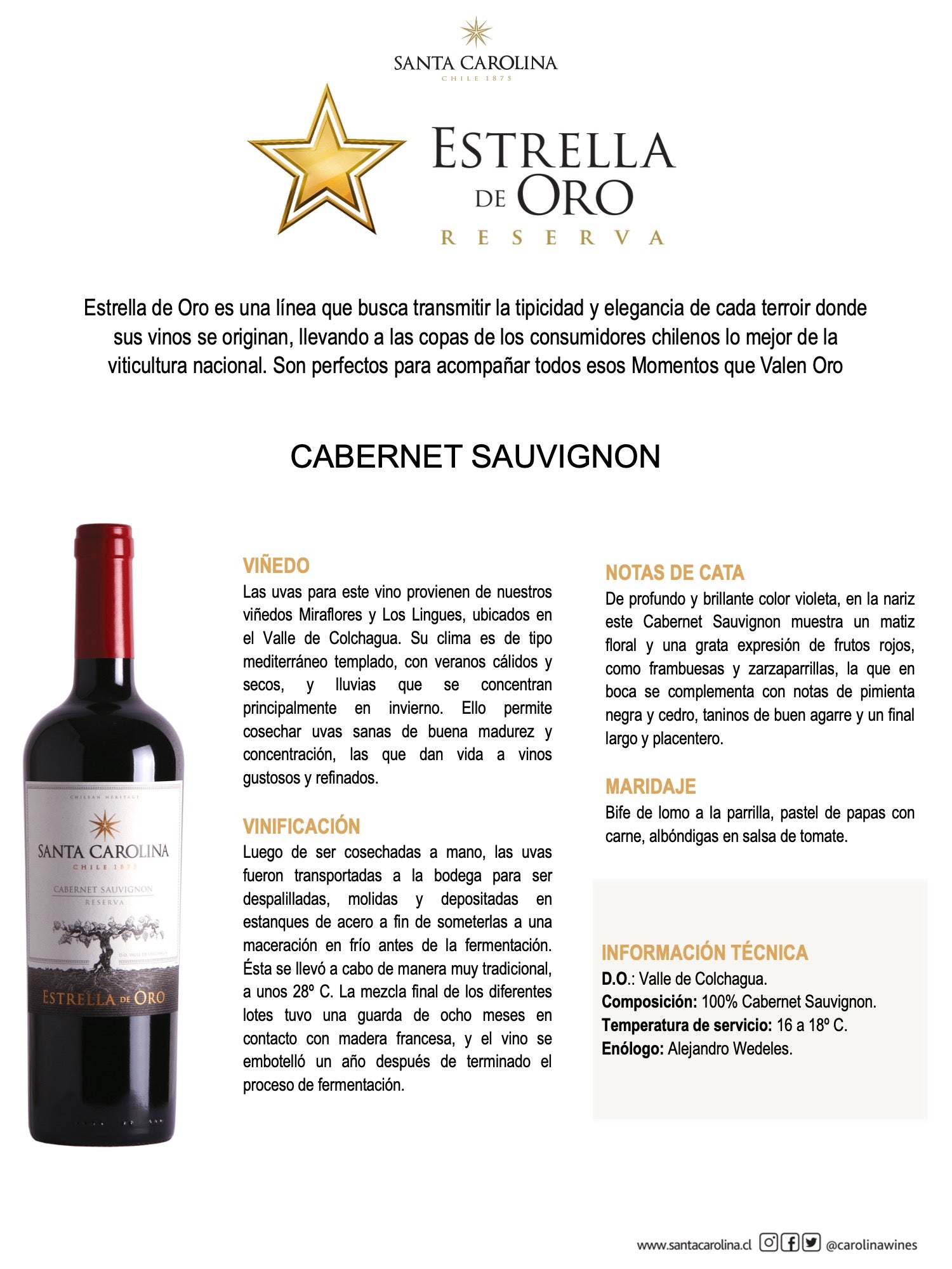 ESTRELLA DE ORO CABERNET SAUVIGNON